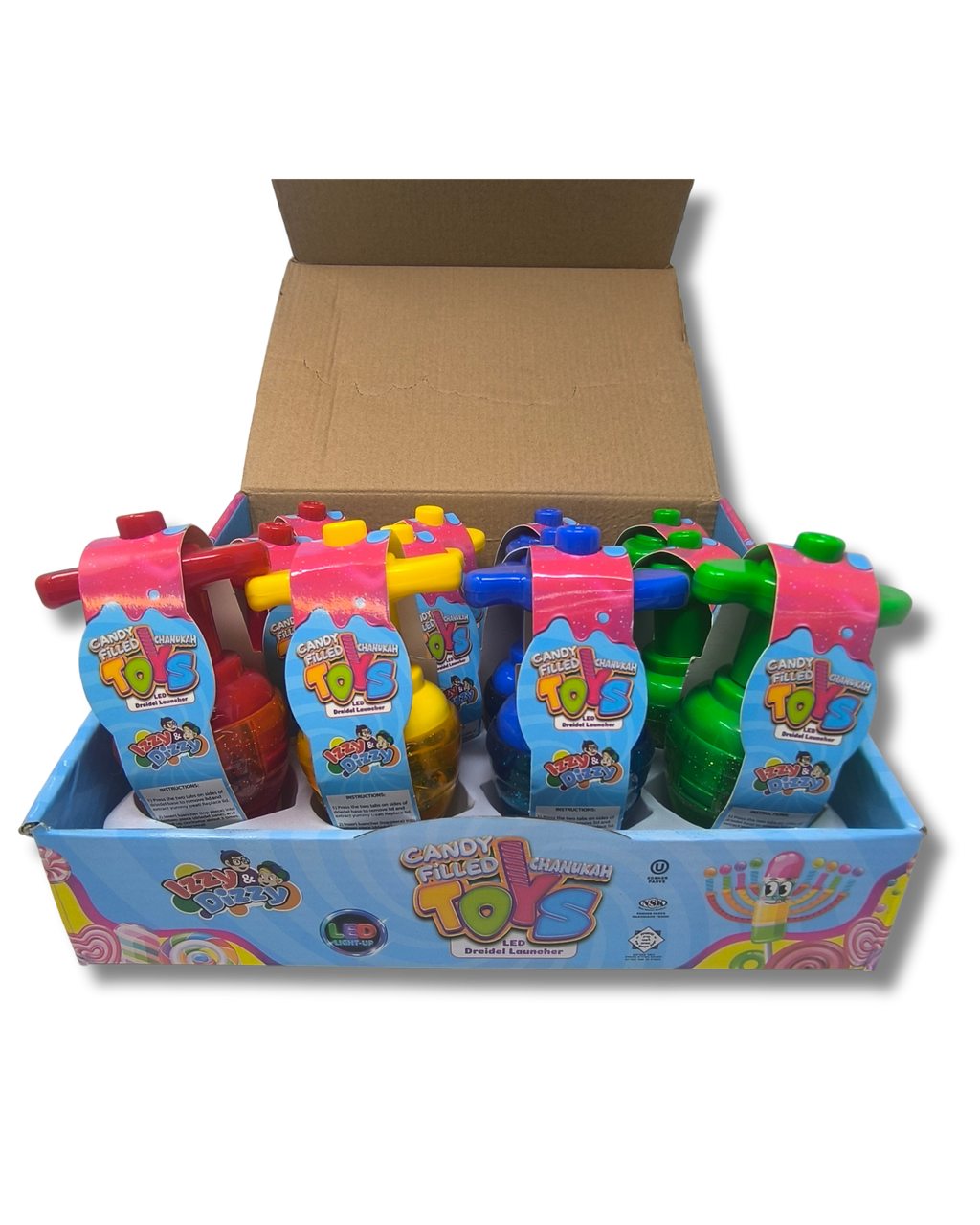 candy dreidel de juguete colores variados,78525