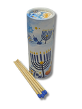 Caja cilindrica con 40 cerillos extralargos dibujo januca 25073