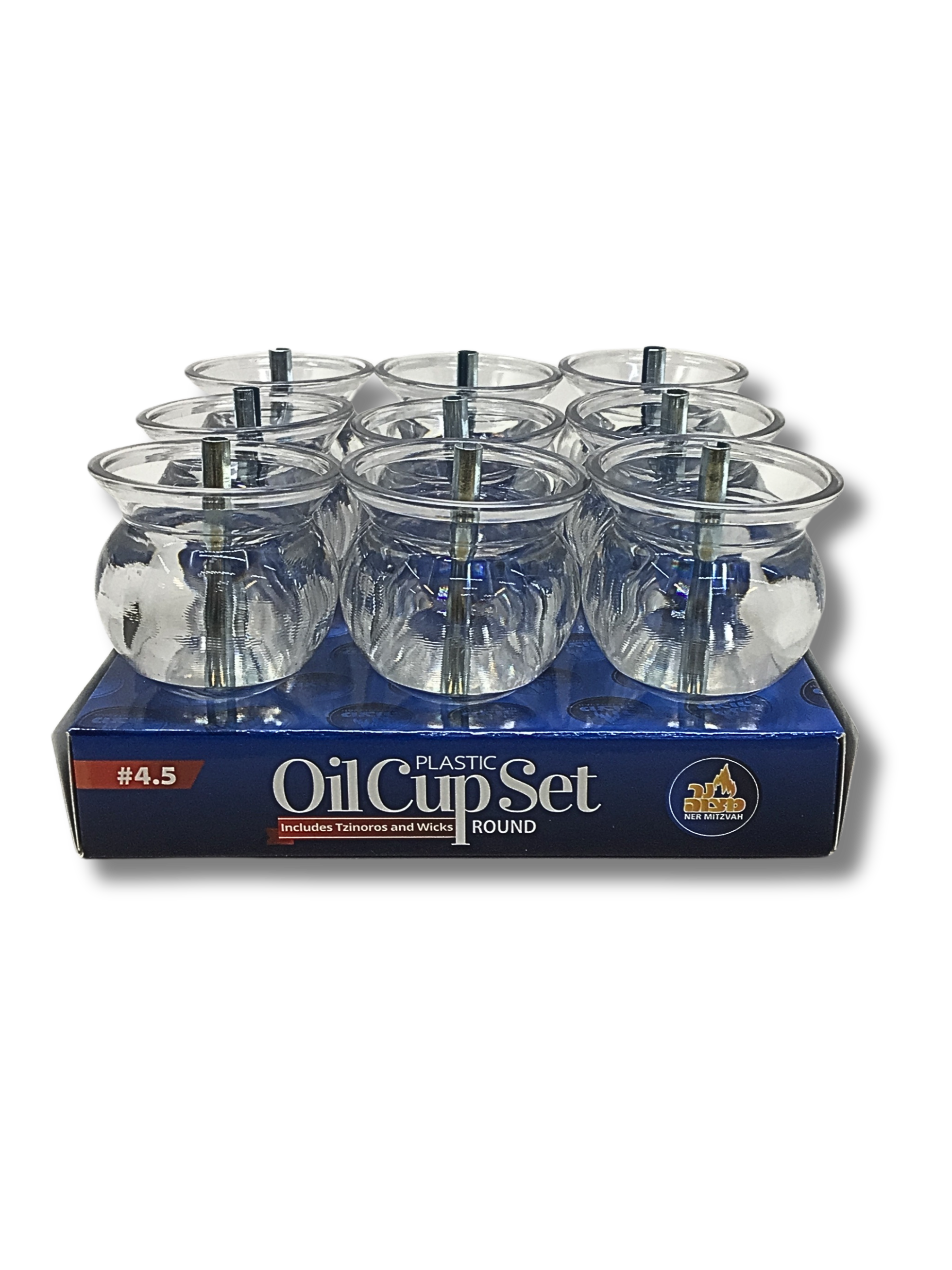 Vasitos Globo Plastico con pavilo #4.5 25754