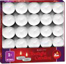 Velas tealight en aluminio de 1.5 horas, paquete de 100 28056