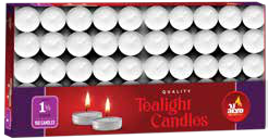 Velas tealight en aluminio de 1.5 horas, paquete de 200 28057