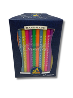 Velas Januka de colores largas 28309