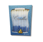 Velas Januka Blanca Con Azul 28301
