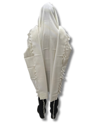Talit Gadol WOOL White Non-Slip Size 50 TY