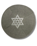 Kipá de Lino Elegante Bordada, 18011