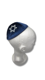 Kipa Terciopelo Azul Art-man con maguen Talla 4 14951