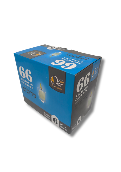 Velas para shabat 6 horas caja con 66 piezas 11566