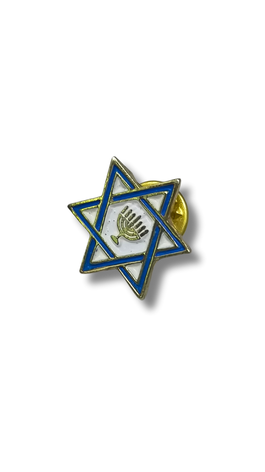 Magen David &amp; Menora Pin 11285