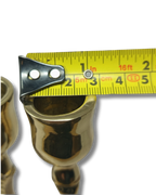 Menora 7 brazos de bronce martillada con maguen 17820