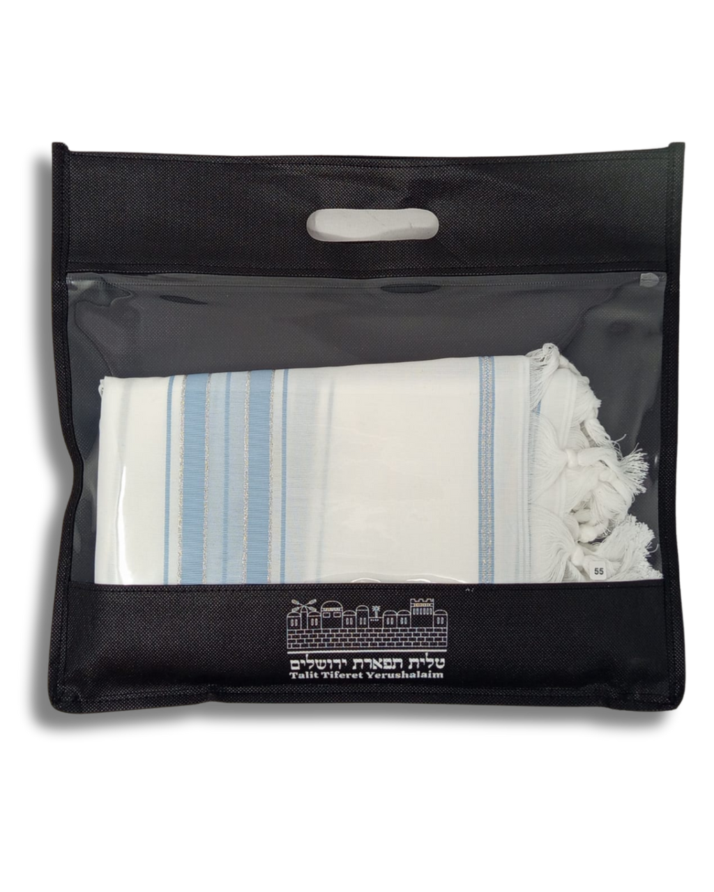 Talit gadol akrilan Azul Celeste Antideslizante