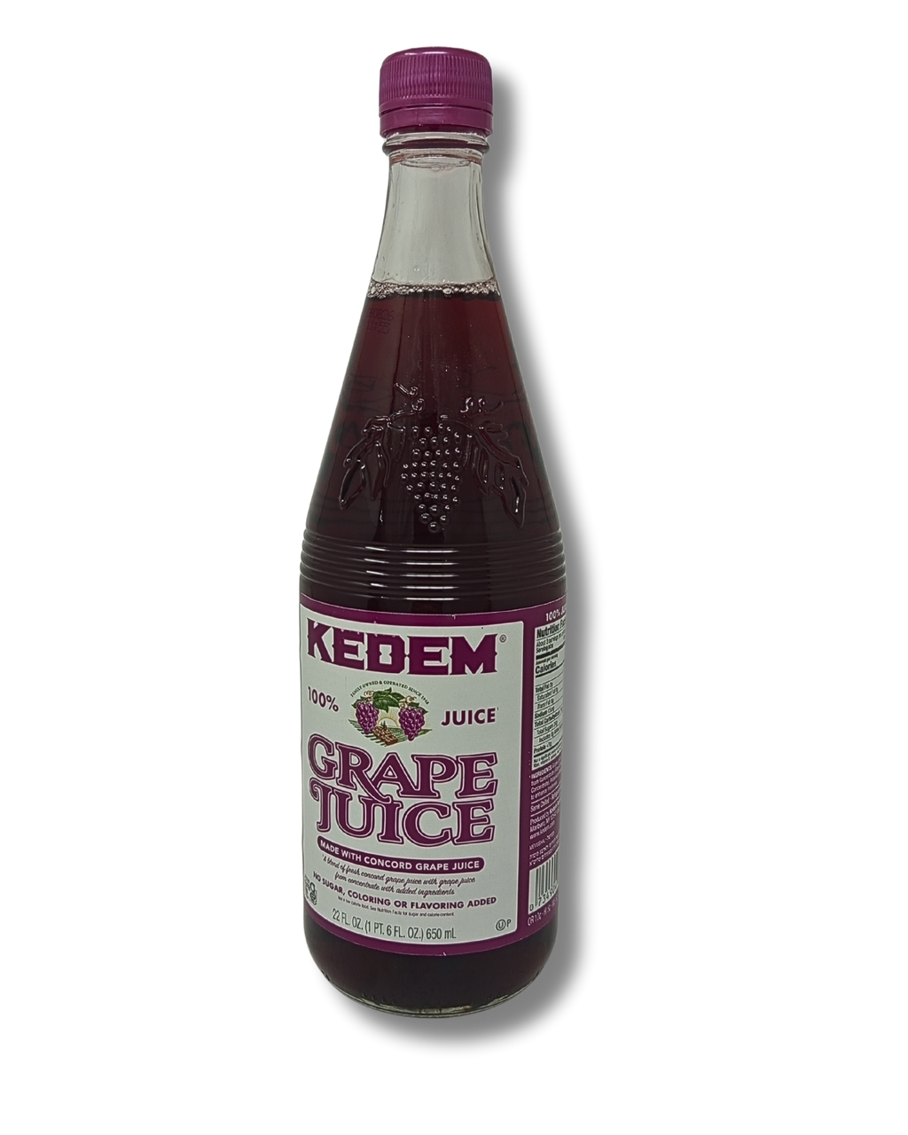 Jugo Kedem envase de vidrio 650 mlts. 22 Oz. (Caja 12 pzas)