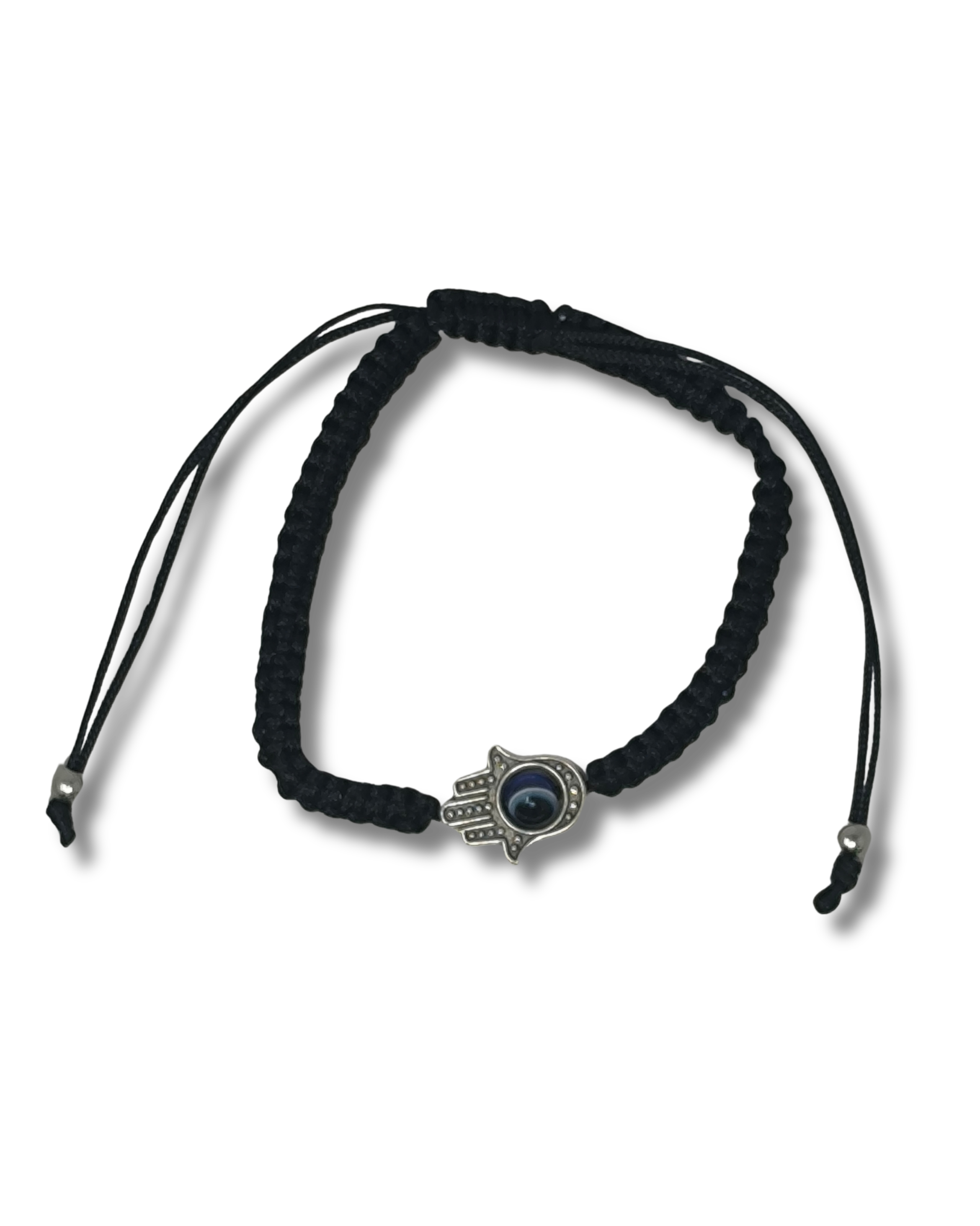 Pulsera hilo negro con hamsa y ojo, 12369