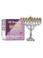 Janukia 9 brazos Oil Menorah para vasos Mod. 30219