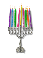 Janukia 9 brazos plateada chica 30233