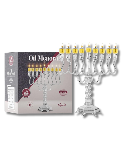 Janukia Oil Menorah para vasos Mod. 30236