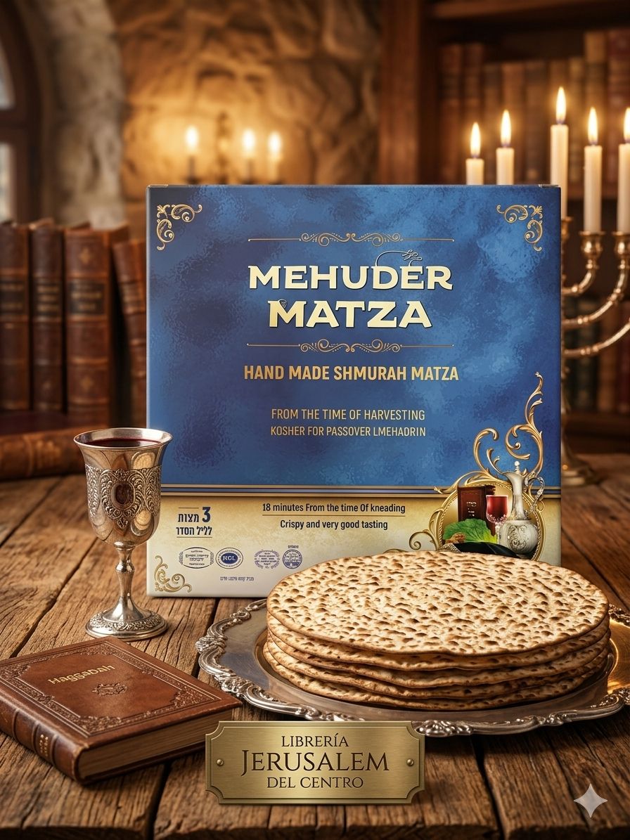 Matzá Mehadrin Redonda Hecha a Mano – 200 g (3 Matzot)
