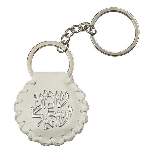 35720 Leather Keychain with the Shiviti sign inside for Health and Success