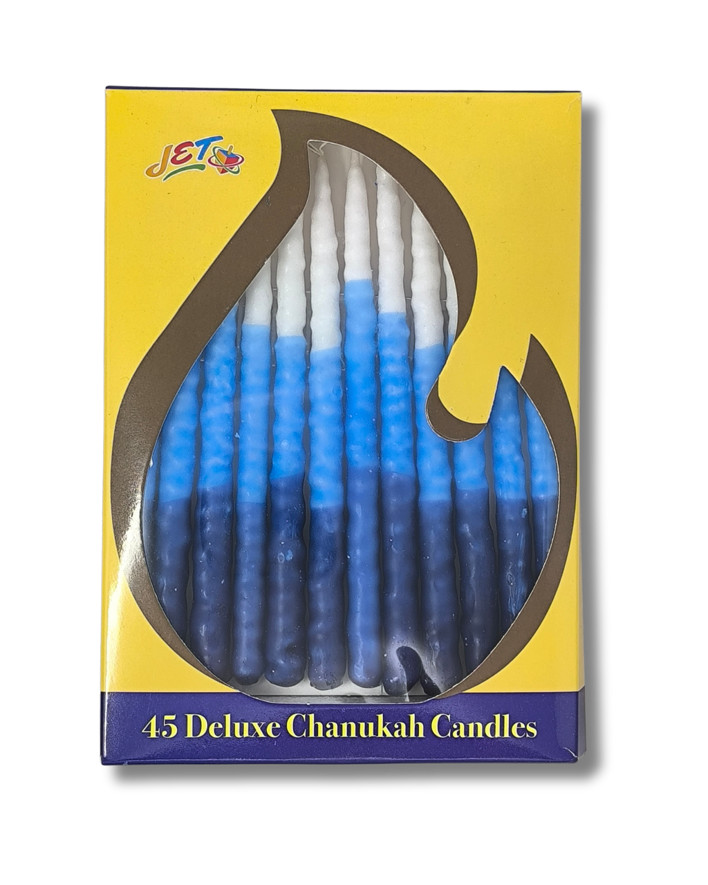 45 Deluxe Chanukah Candles - Azul Oscuro y Claro