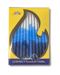45 Deluxe Chanukah Candles - Azul Oscuro y Claro