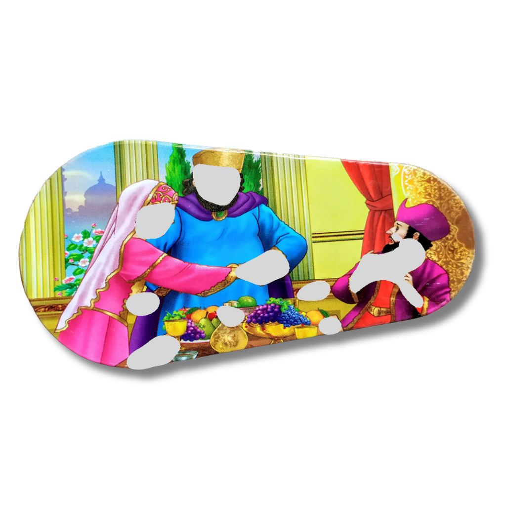Matraca Purim ovalada Reina Esther 01443