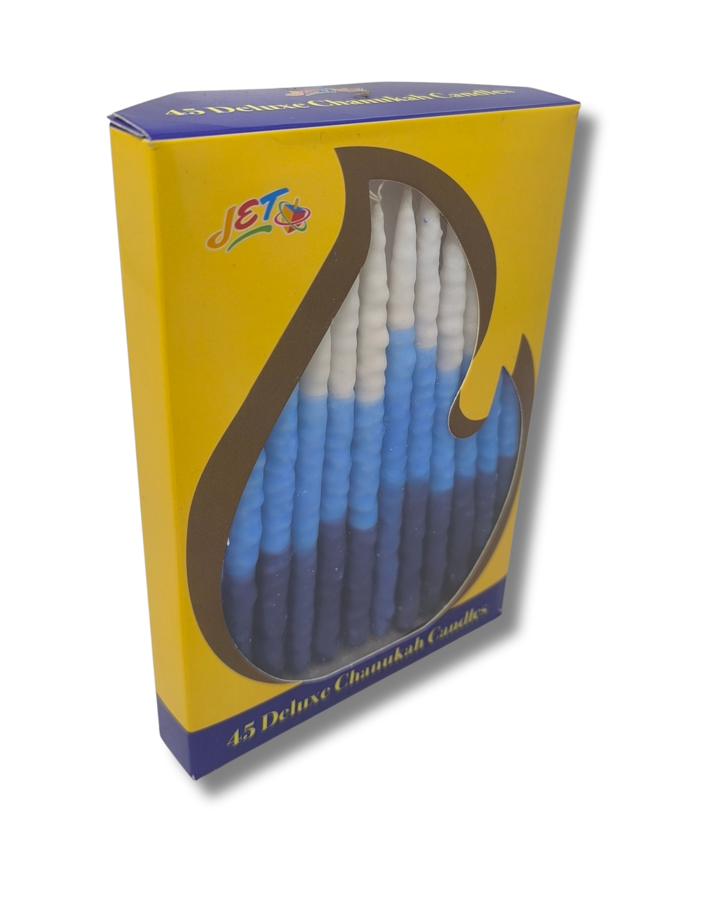 45 Deluxe Chanukah Candles - Azul Oscuro y Claro