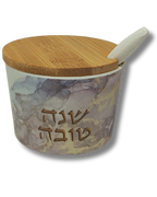 Mielera de melamina "Shana Tovah" – 6.5 cm, 81537