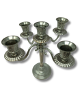 Candelabro Elegante para Shabat 5 brazos Plateado 12295