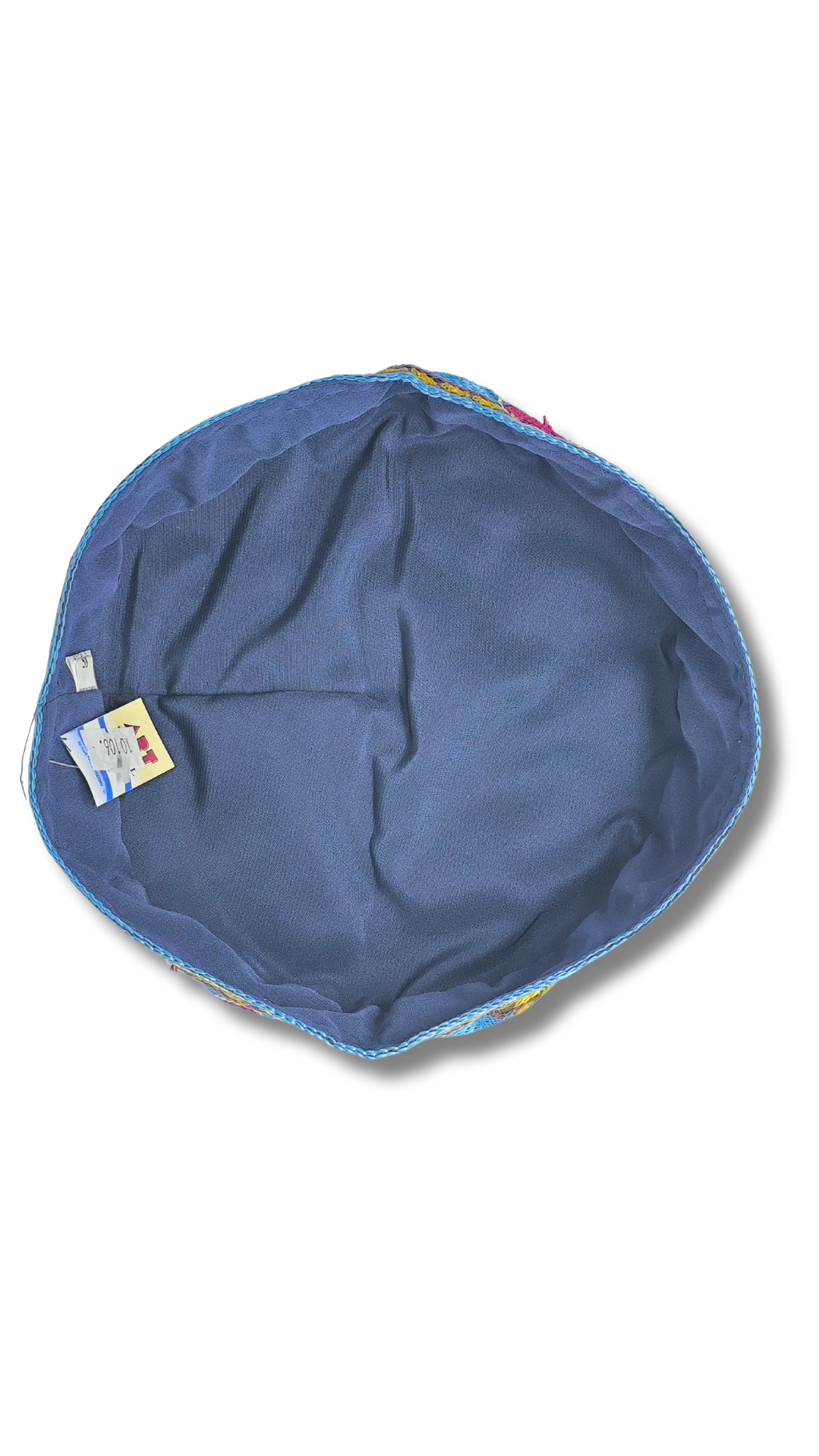 Kipa multicolor bordada  de 58 cm. 10106