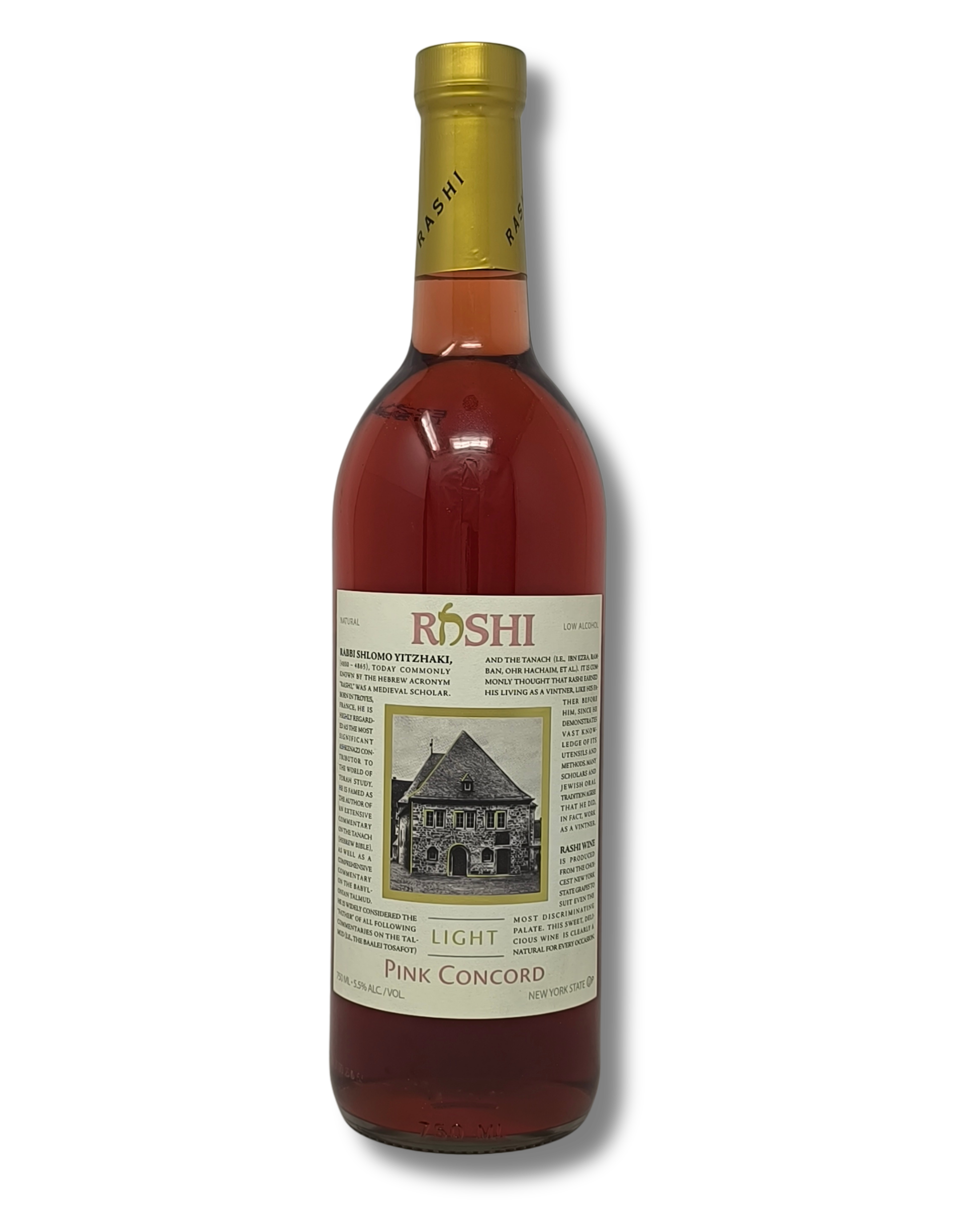 Vino tinto dulce Rashi Light Pink Concord 5.5%, 750ml