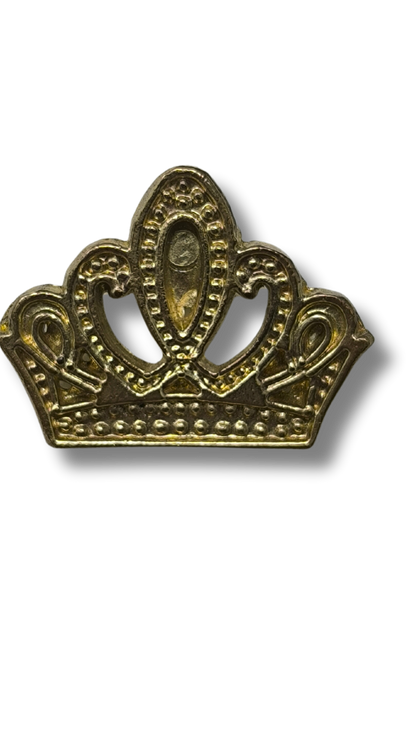 Flat Gold Crown Pin 11287