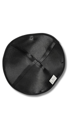 Kipa de satin negro liso 18565