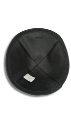 Kipa elegante de tela negra 4 partes 14558