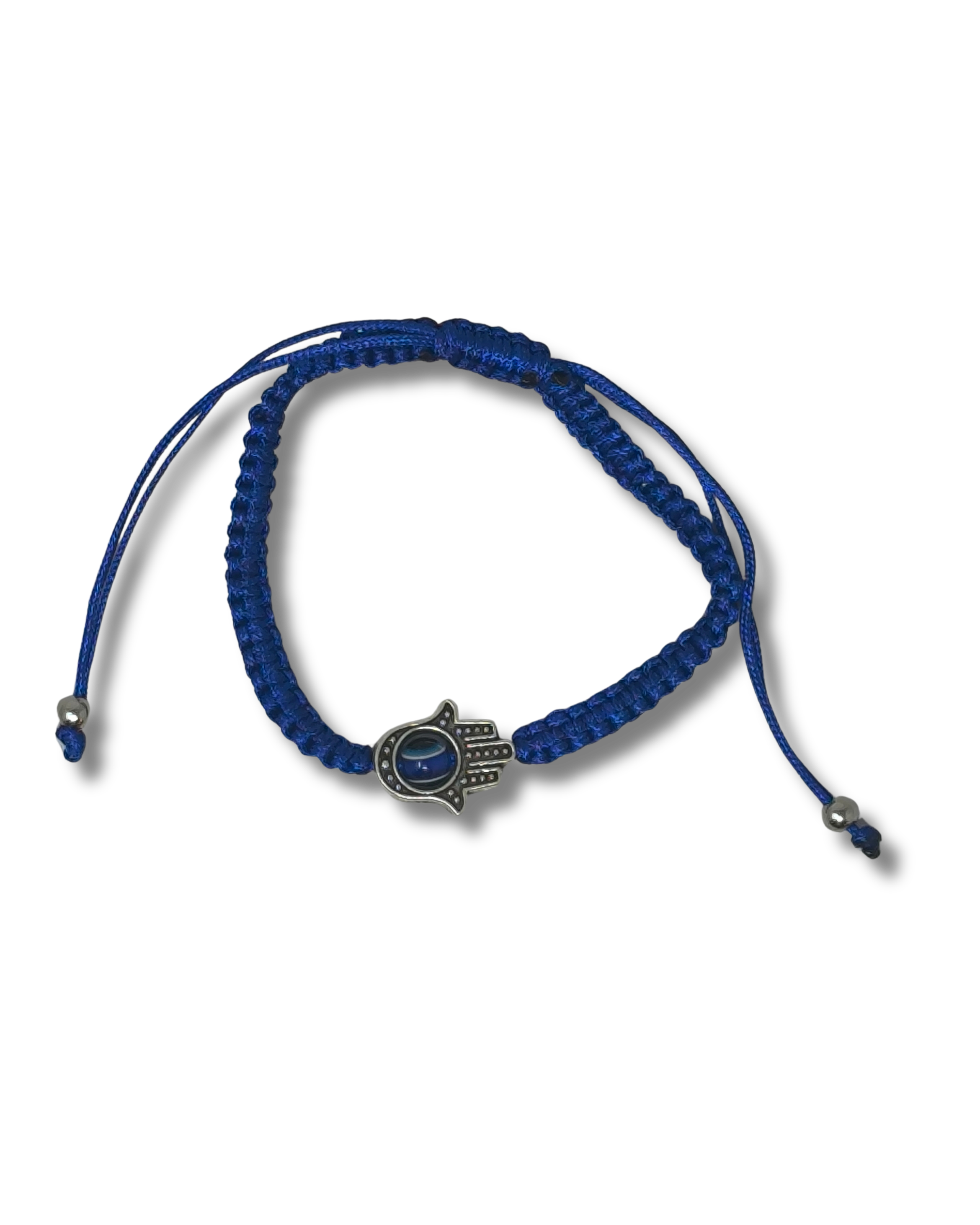 Pulsera hilo azul con hamsa y ojo, 12370