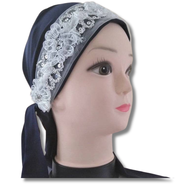 Kisui Rosh cinta fantasia blanca, azúl marino 10049