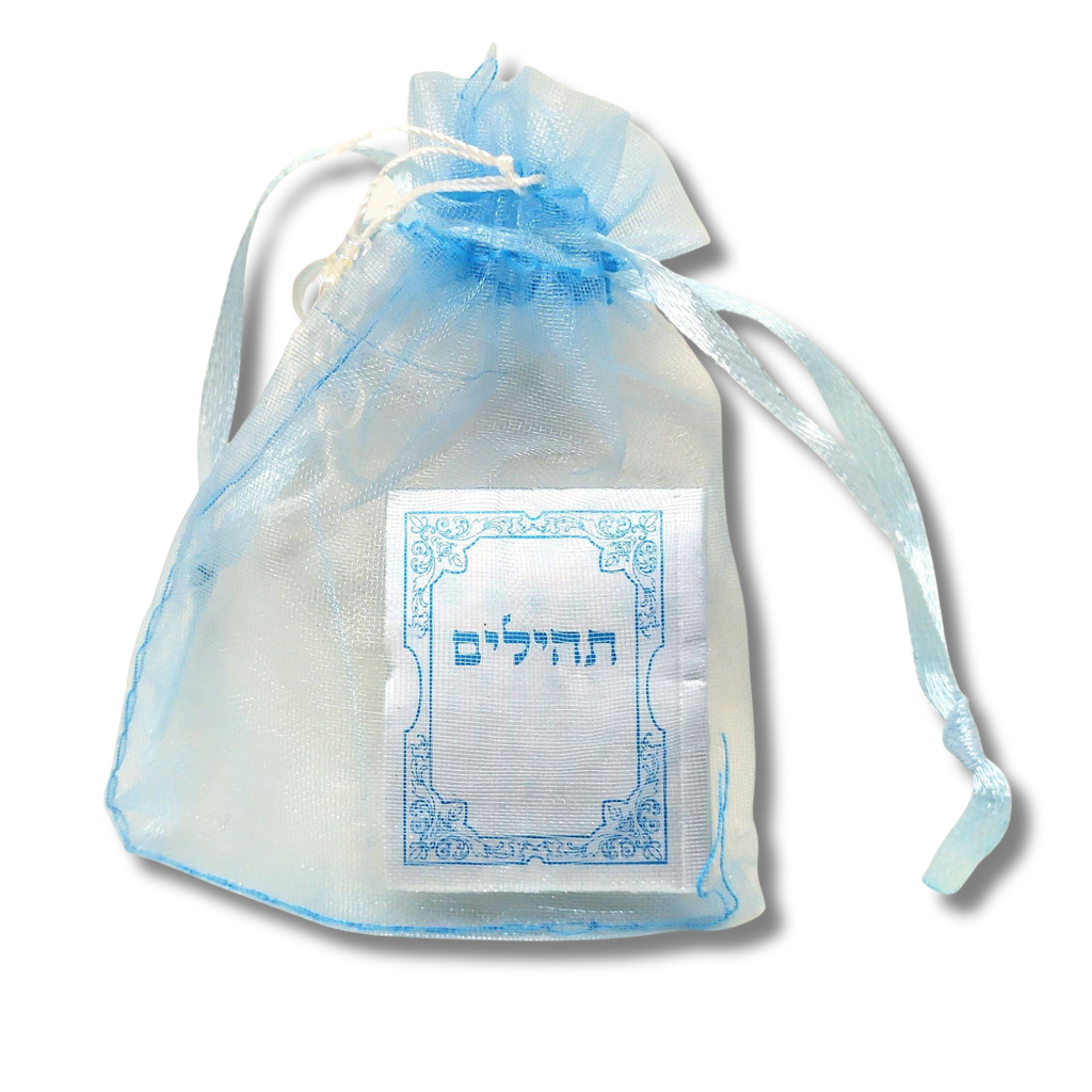 Tehilim mini con bolsita celeste, referencia 51174; vista del producto