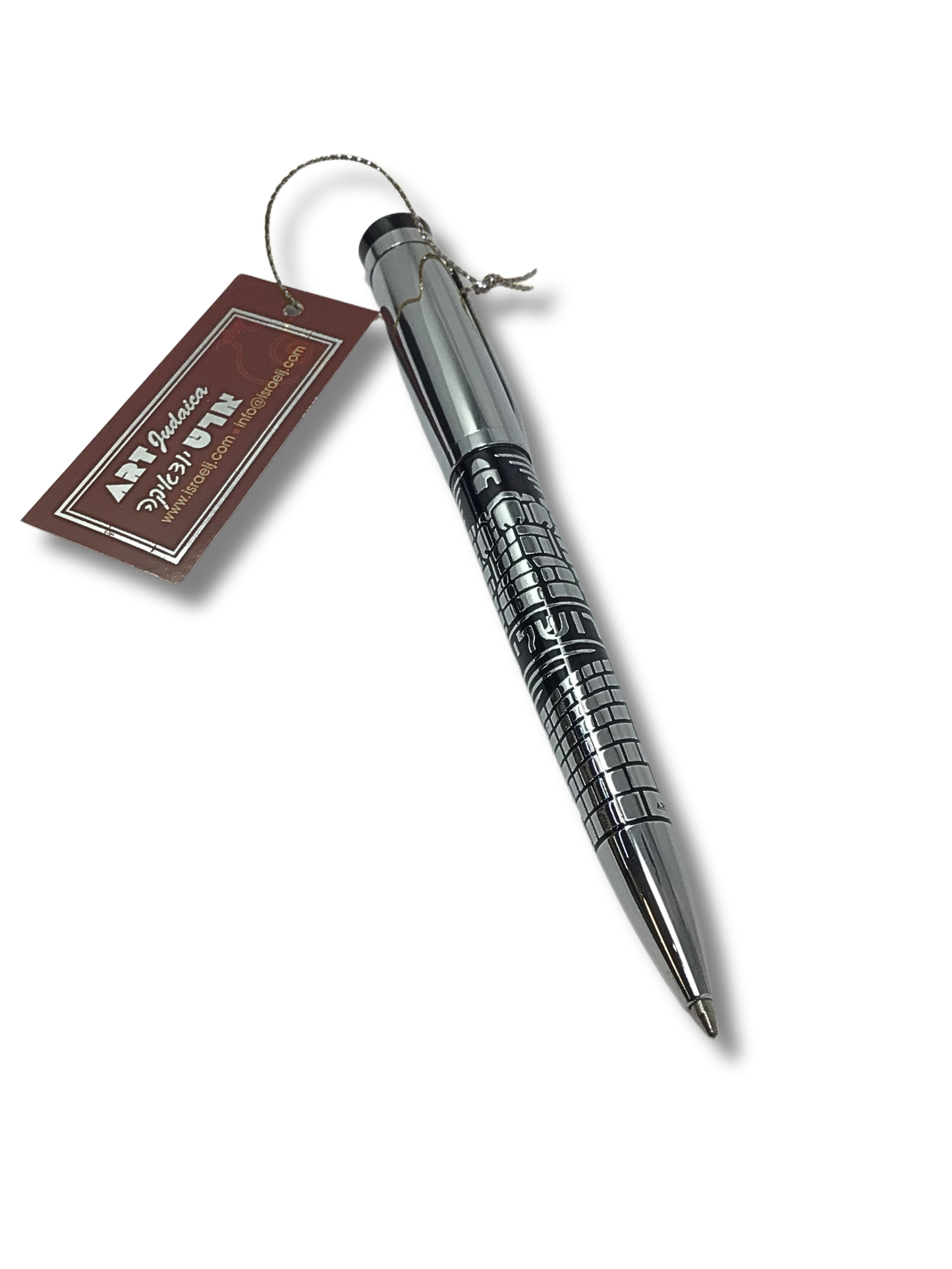 Pluma elegante plata/negro Tefila haderej 40471