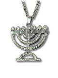 Collar Menora Plateda 4071P