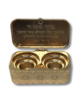 Candelabro para shabat de viajero Joshen dorado 49859