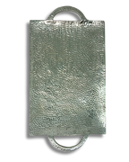 Charola con asas diseño piedra   18834