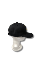 Gorra negra Am Israel Jai con maguen 3D dorado 11645