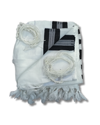 Talit Gadol LANA Antideslizante Talla 70 Negro TY