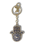 Llavero metálico Hamsa “Mazal” Azul, 35849
