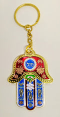 Llavero Hamsa, rojo mazal grande 01729