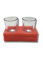 Vasos templados de vidrio 2 pzas 60002