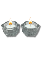 Shabbat candlestick with tealight, pair 60003