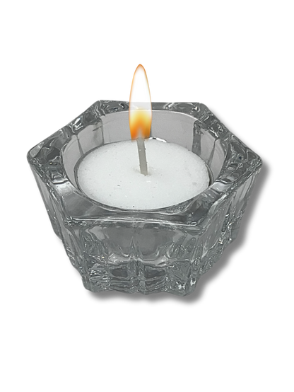 Shabbat candlestick with tealight, pair 60003