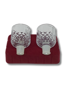 Par de vasos cristal tallado #13 60010