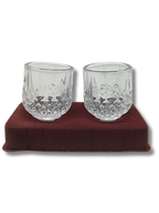 Par de vasos cristal tallado #14  60011