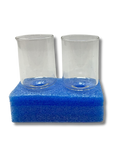 Vasos de vidrio #14 2 pzas 61014