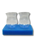 Vasos de vidrio #25 2 pzas 61025